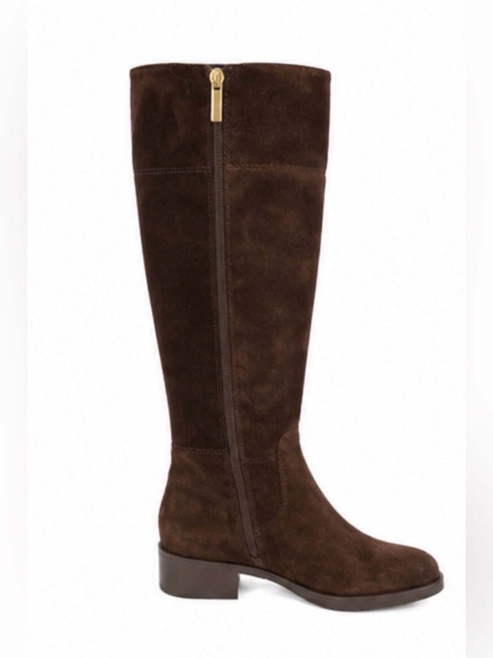 Bandolino Brown Suede Knee-High Riding Boots Size 8.5M - Picture 4 of 8